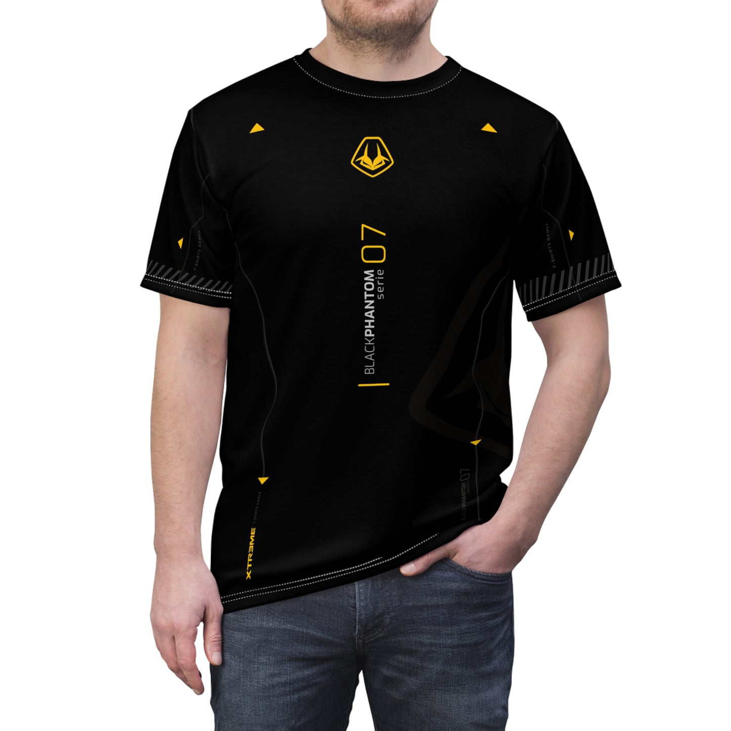 Remera Gamer style BLACKPHANTOM  serie 07 –  XTR3ME